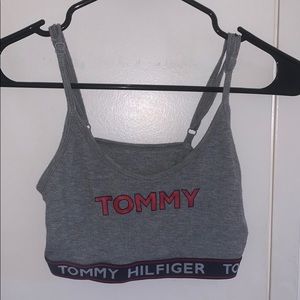 Gray Tommy Hilfiger Sports Bra - Size Small